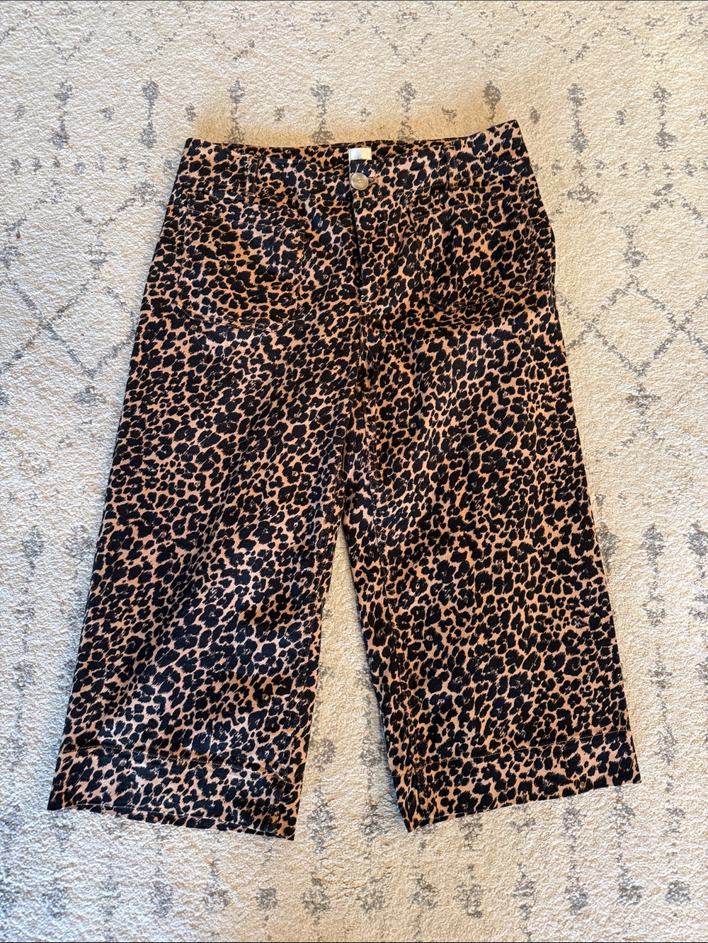 Maeve Leopard Print Cropped Colette Pants